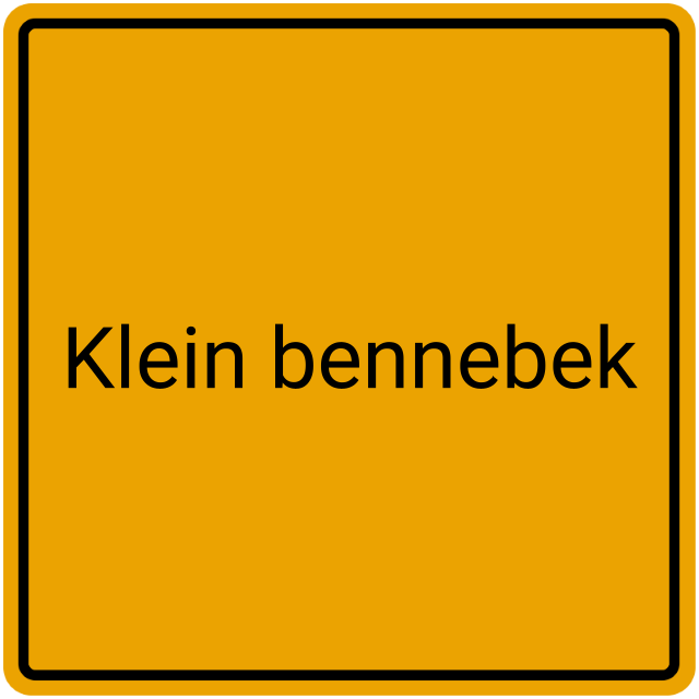 Meldebestätigung Klein Bennebek